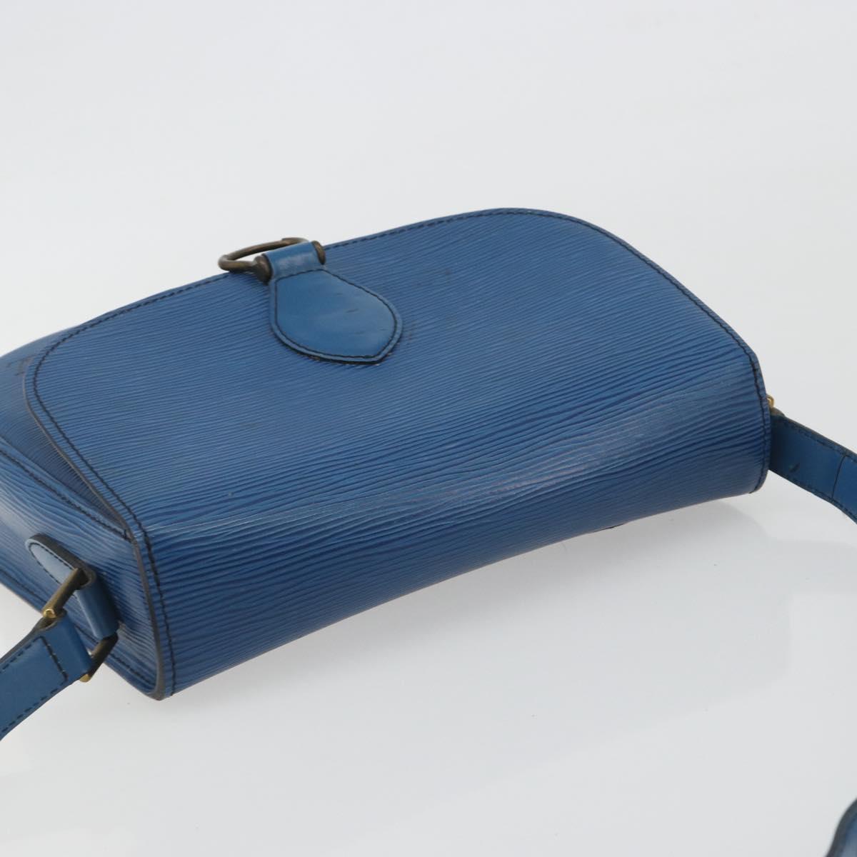 LOUIS VUITTON Epi Saint Cloud GM Shoulder Bag Toledo Blue M52195 LV Auth 193879