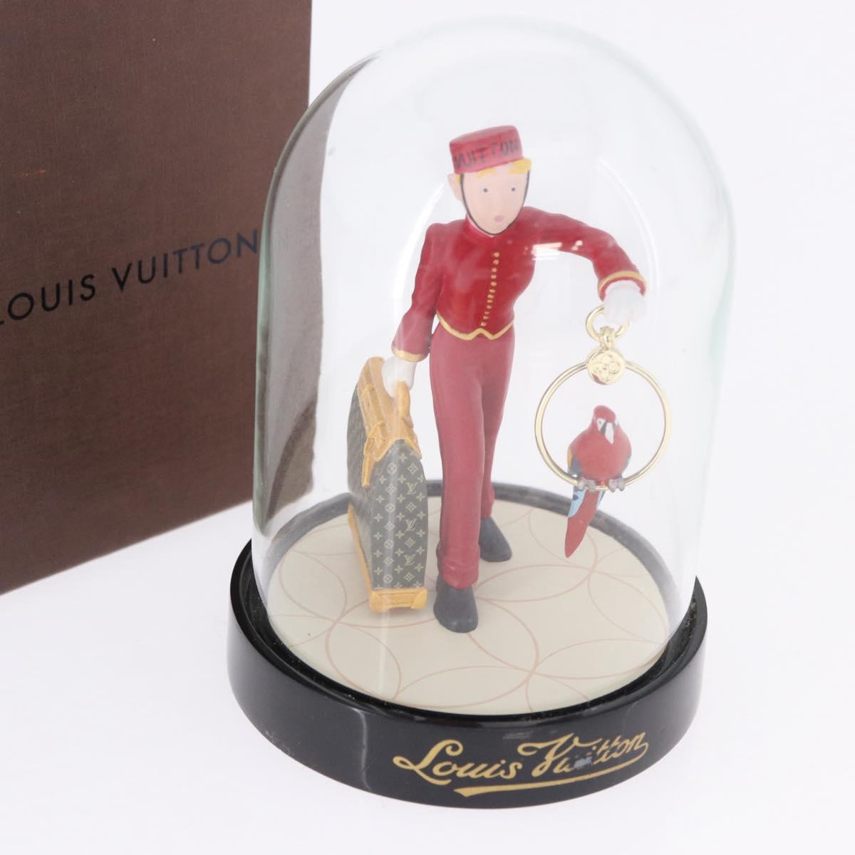 LOUIS VUITTON Pageboy Snow Globe Glass Clear LV Auth 193881M