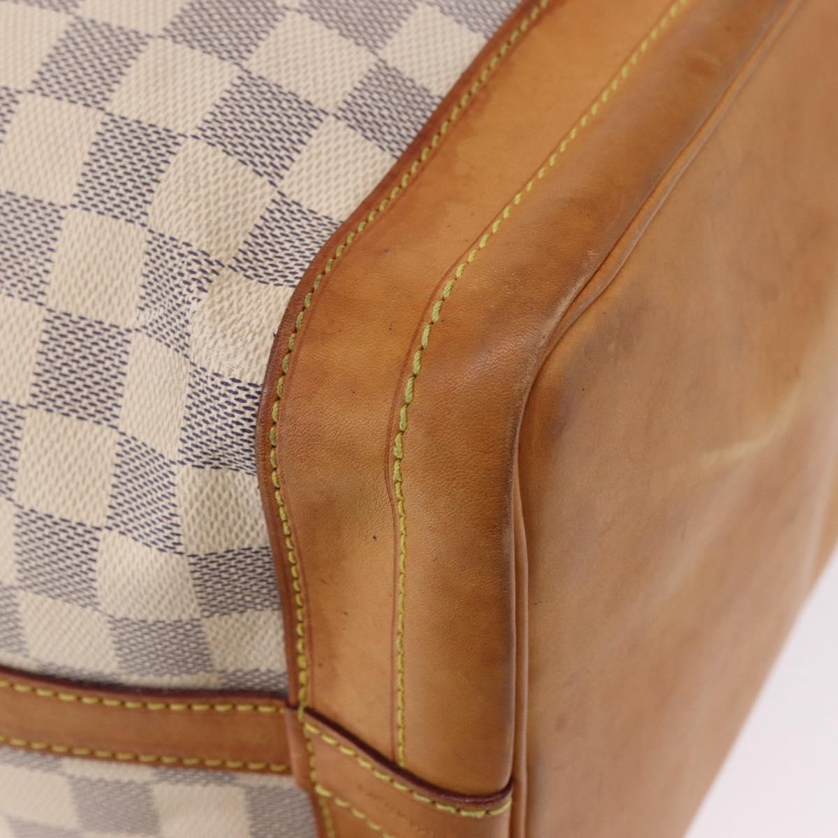 LOUIS VUITTON Damier Azur Noe Shoulder Bag N42222 LV Auth 193897A