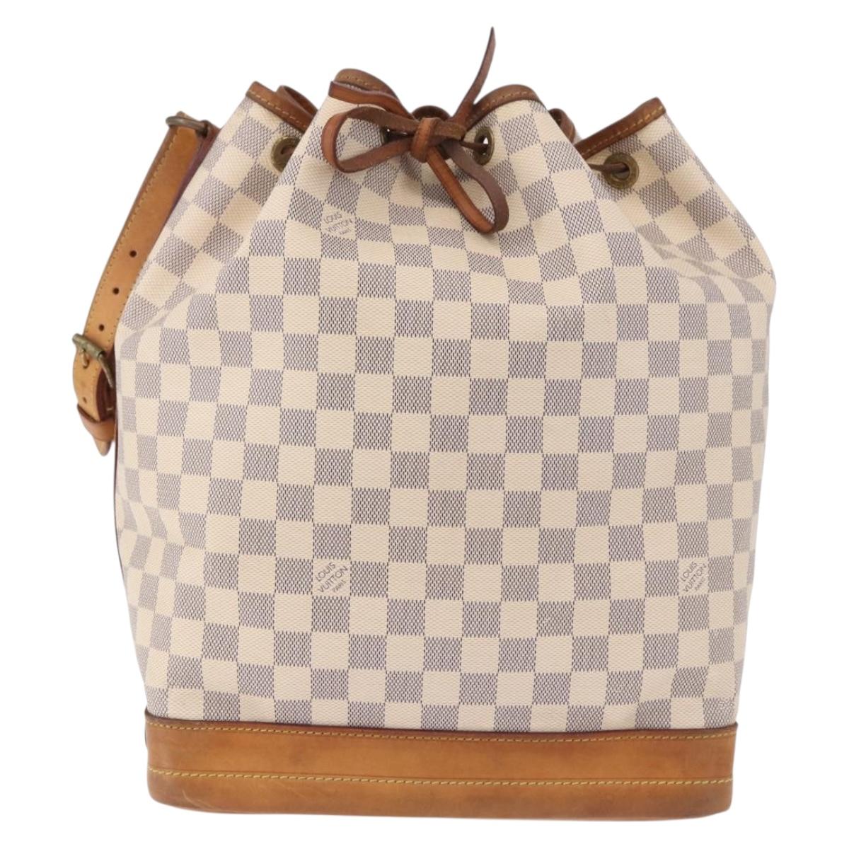 LOUIS VUITTON Damier Azur Noe Shoulder Bag N42222 LV Auth 193897A