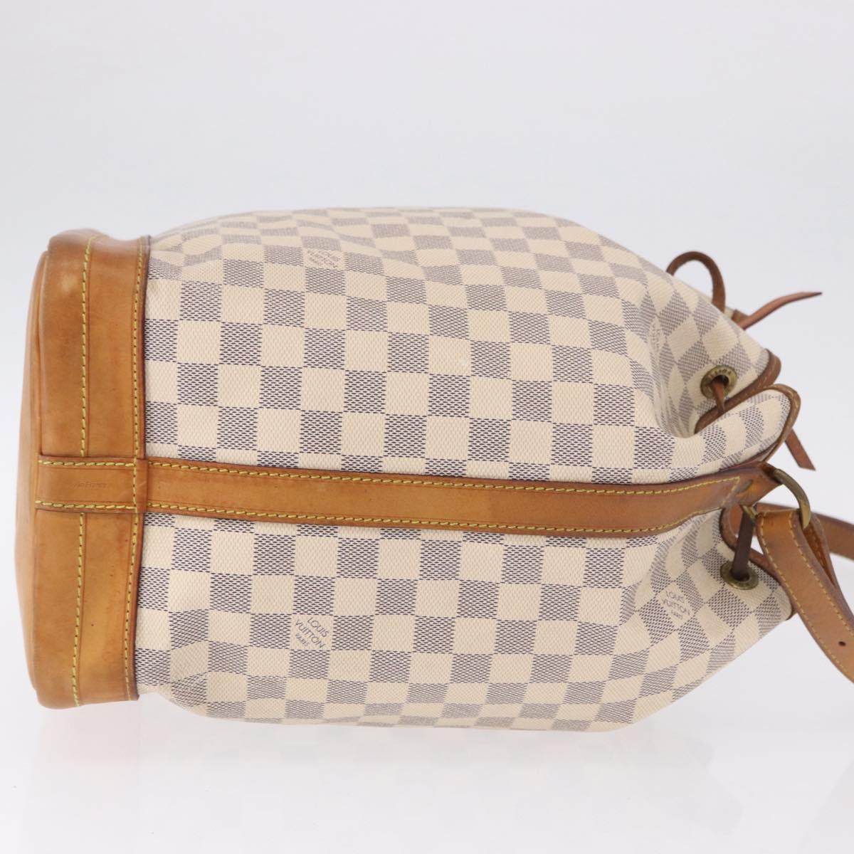 LOUIS VUITTON Damier Azur Noe Shoulder Bag N42222 LV Auth 193897A