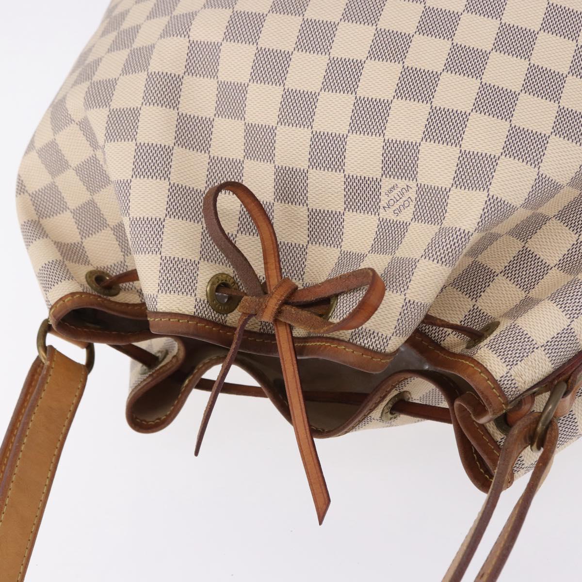 LOUIS VUITTON Damier Azur Noe Shoulder Bag N42222 LV Auth 193897A
