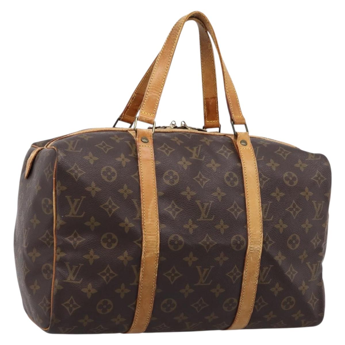 LOUIS VUITTON Monogram Sac Souple 35 Boston Bag M41626 LV Auth 193900