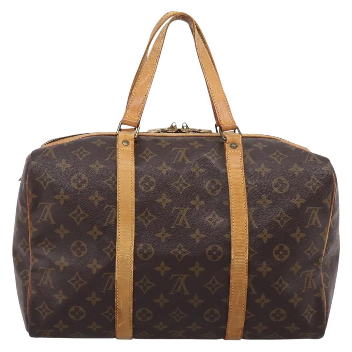 LOUIS VUITTON Monogram Sac Souple 35 Boston Bag M41626 LV Auth 193900