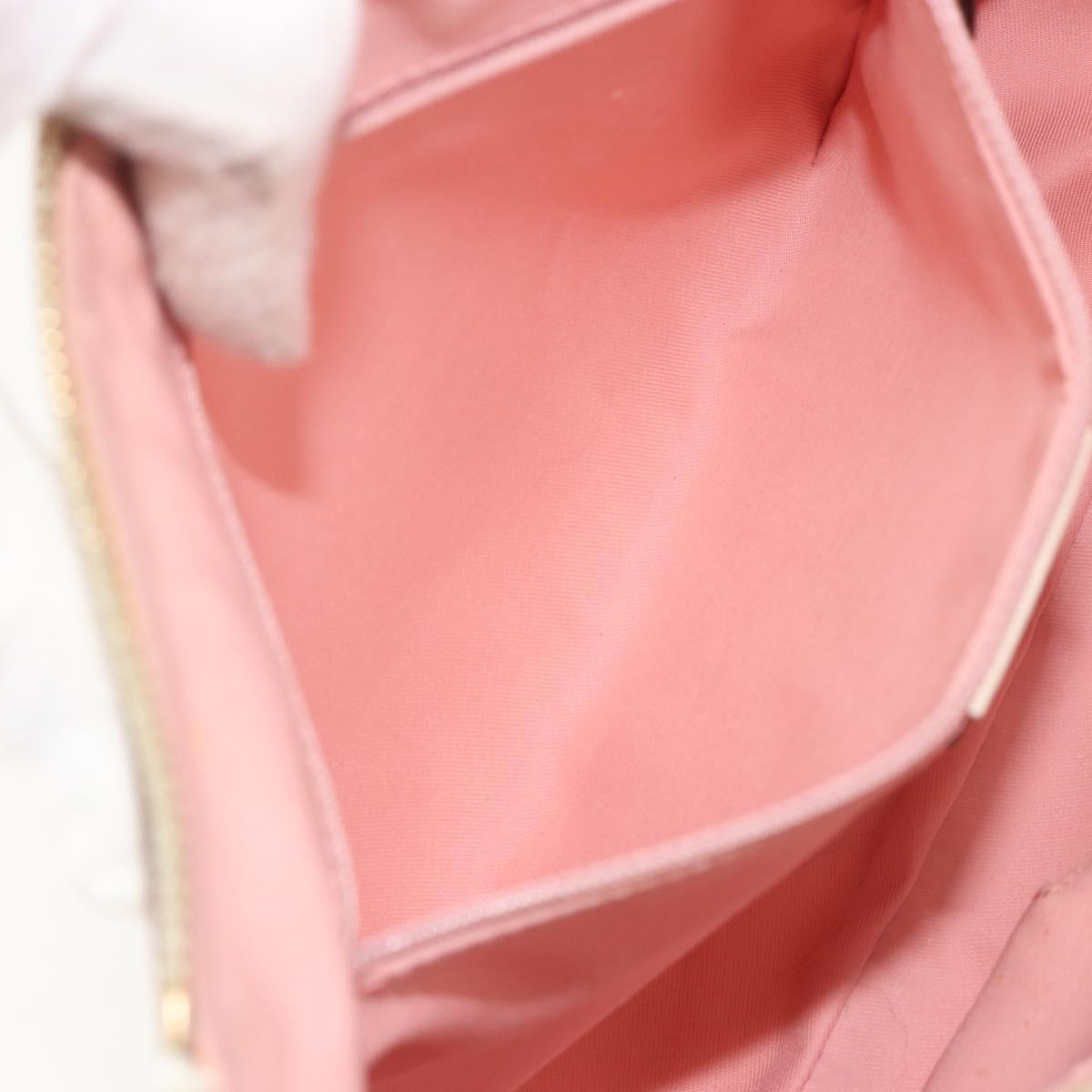 GUCCI GG Canvas Abbey Shoulder Bag Pink Gold 146244 Auth 193901A