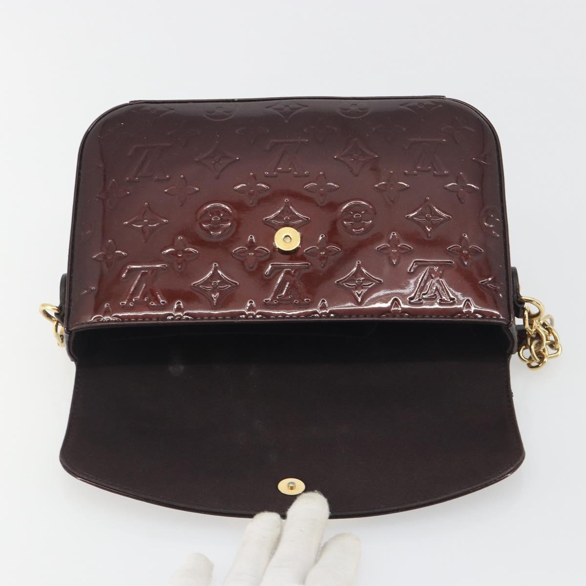 LOUIS VUITTON Monogram Vernis Rodeo Drive Bag Amarante M93598 LV Auth 193905
