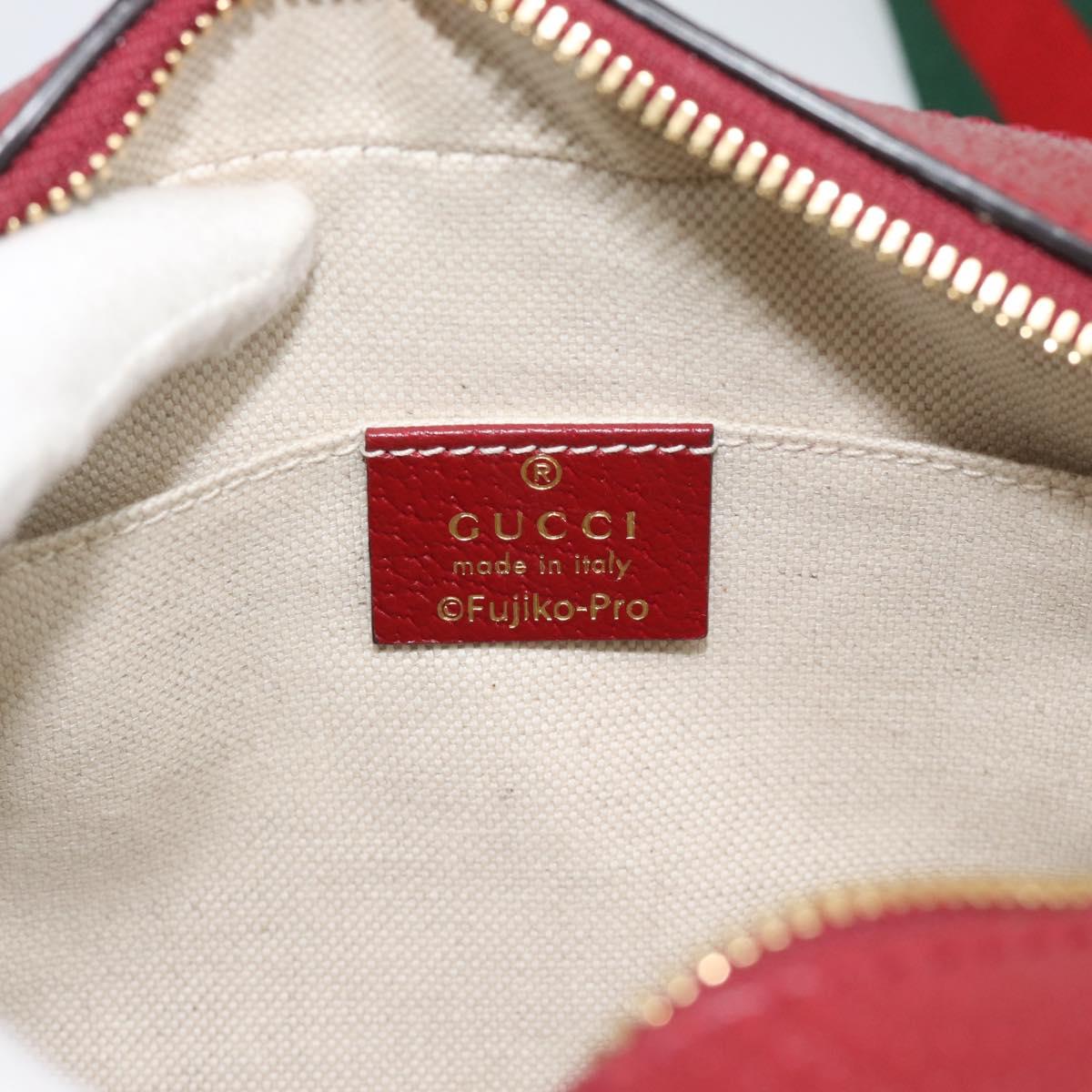 GUCCI Micro GG Supreme Doraemon Collaboration Bag PVC Beige 574886 Auth 193906SAM