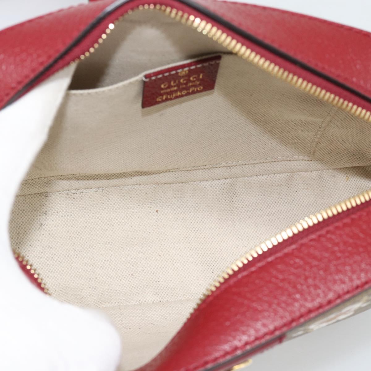 GUCCI Micro GG Supreme Doraemon Collaboration Bag PVC Beige 574886 Auth 193906SAM