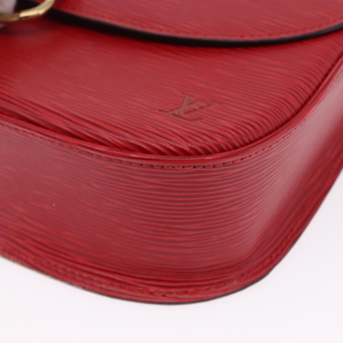 LOUIS VUITTON Epi Saint Cloud GM Shoulder Bag Red M52197 LV Auth 193913A