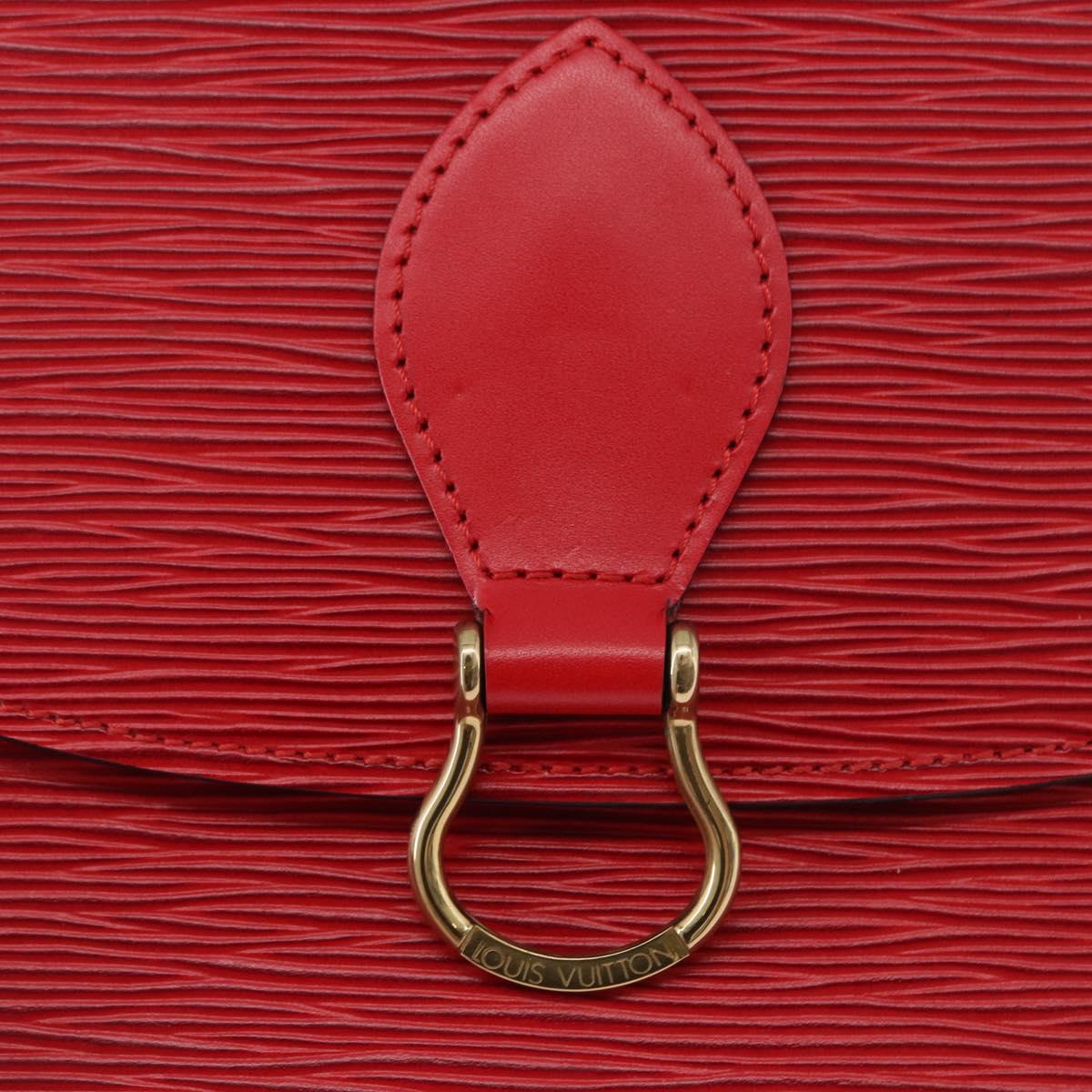 LOUIS VUITTON Epi Saint Cloud GM Shoulder Bag Red M52197 LV Auth 193913A