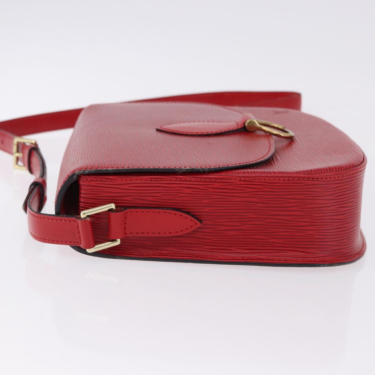 LOUIS VUITTON Epi Saint Cloud GM Shoulder Bag Red M52197 LV Auth 193913A