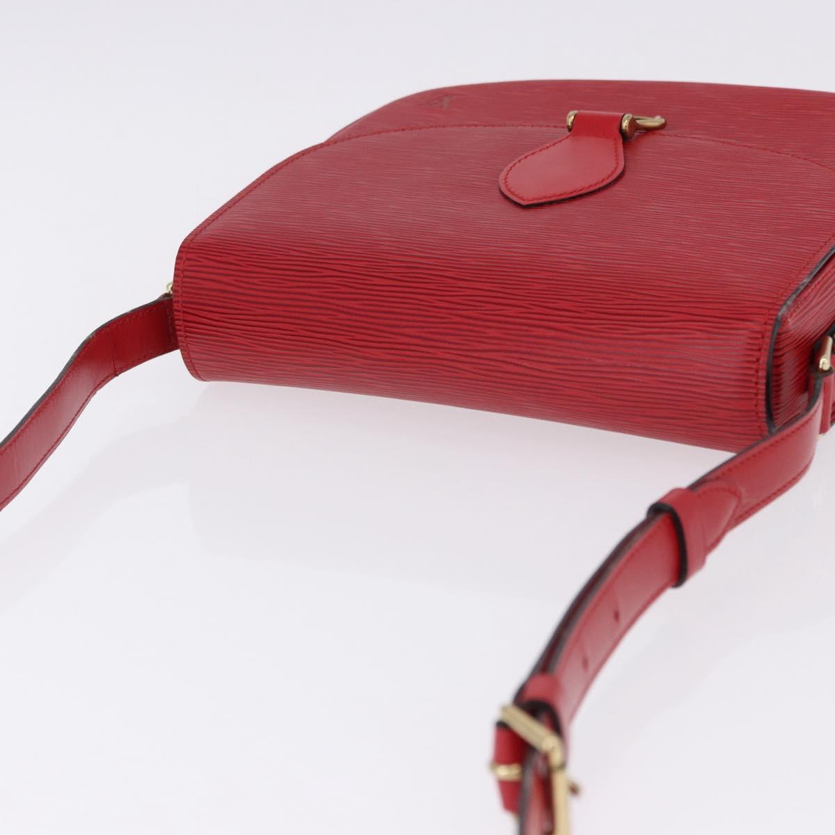 LOUIS VUITTON Epi Saint Cloud GM Shoulder Bag Red M52197 LV Auth 193913A