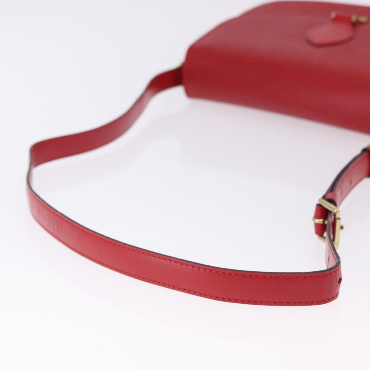 LOUIS VUITTON Epi Saint Cloud GM Shoulder Bag Red M52197 LV Auth 193913A