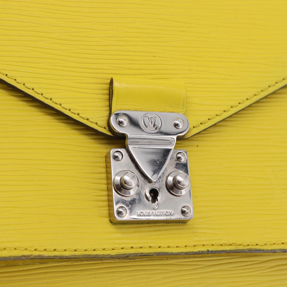 LOUIS VUITTON Epi Monceau BB Hand Bag 2way Pistachian M40978 LV Auth 193916A
