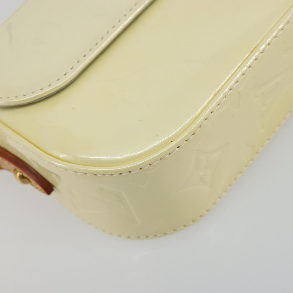 LOUIS VUITTON Monogram Vernis Malibu Street Bag Perle M91507 LV Auth 193921A