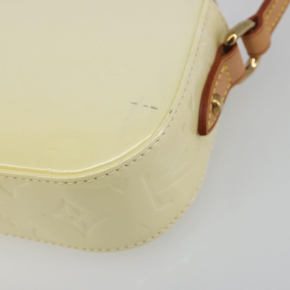 LOUIS VUITTON Monogram Vernis Malibu Street Bag Perle M91507 LV Auth 193921A