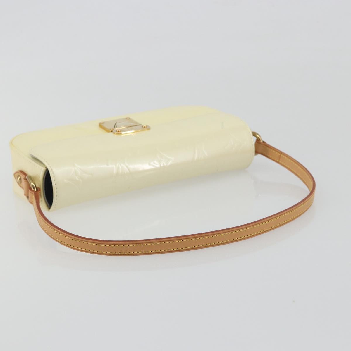 LOUIS VUITTON Monogram Vernis Malibu Street Bag Perle M91507 LV Auth 193921A