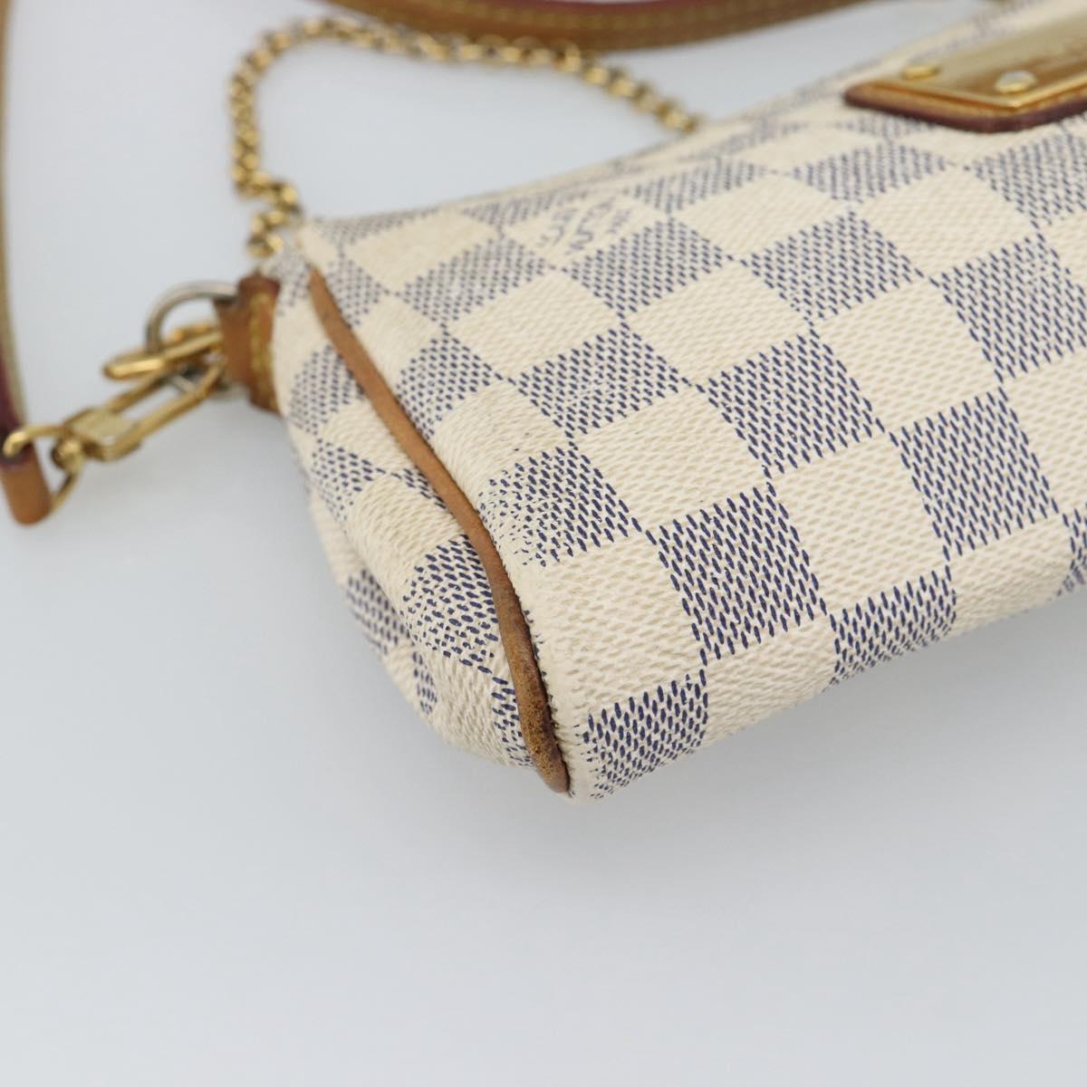 LOUIS VUITTON Damier Azur Eva Shoulder Bag 2way N55214 LV Auth 193922A