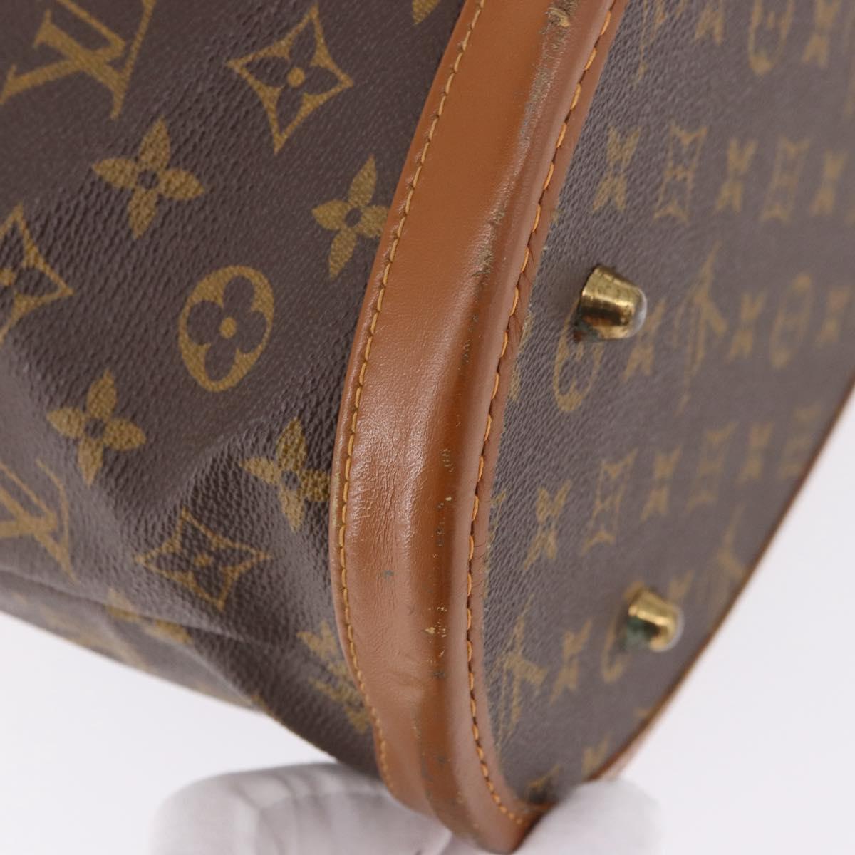 LOUIS VUITTON Monogram Bucket GM Shoulder Bag M42236 LV Auth 193925