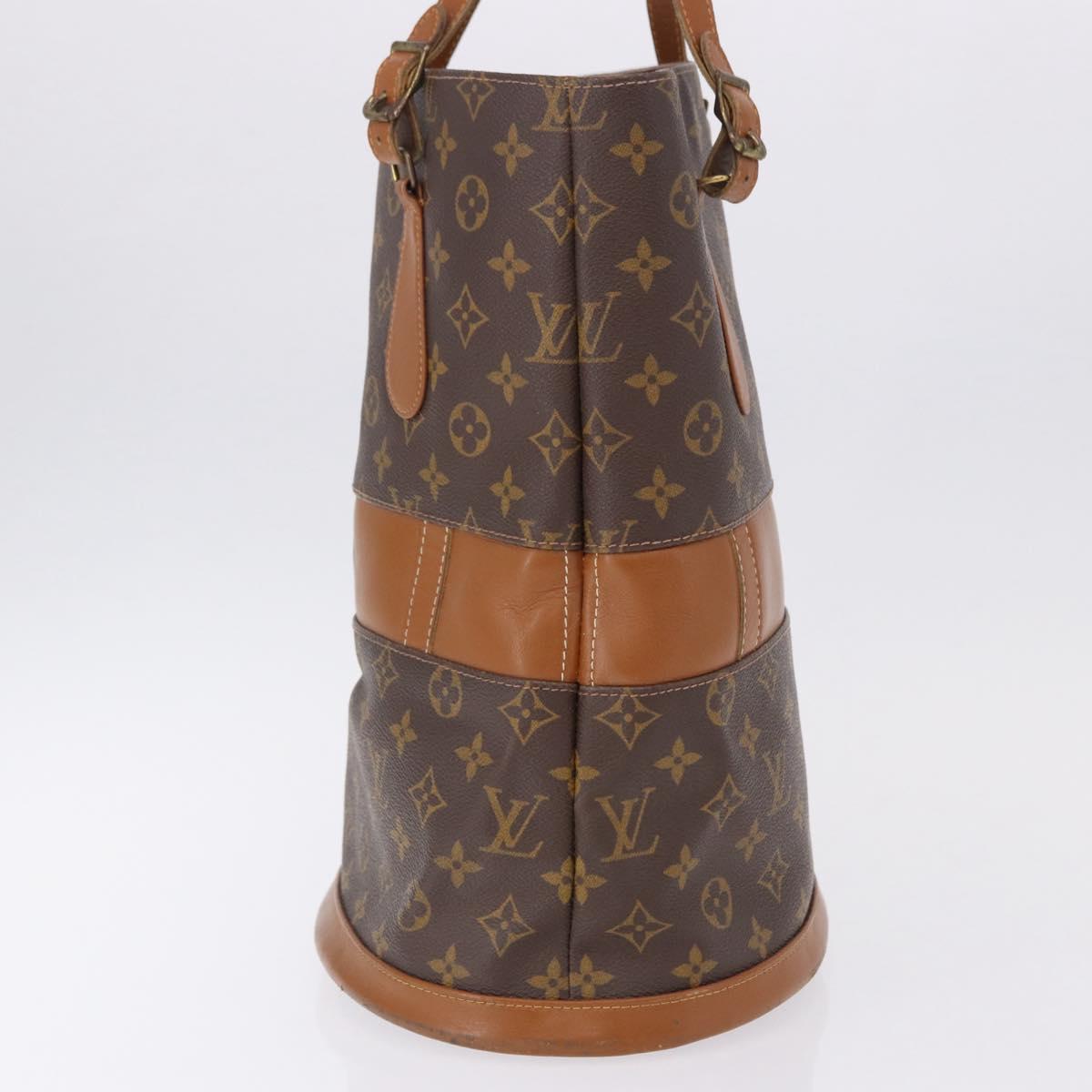 LOUIS VUITTON Monogram Bucket GM Shoulder Bag M42236 LV Auth 193925