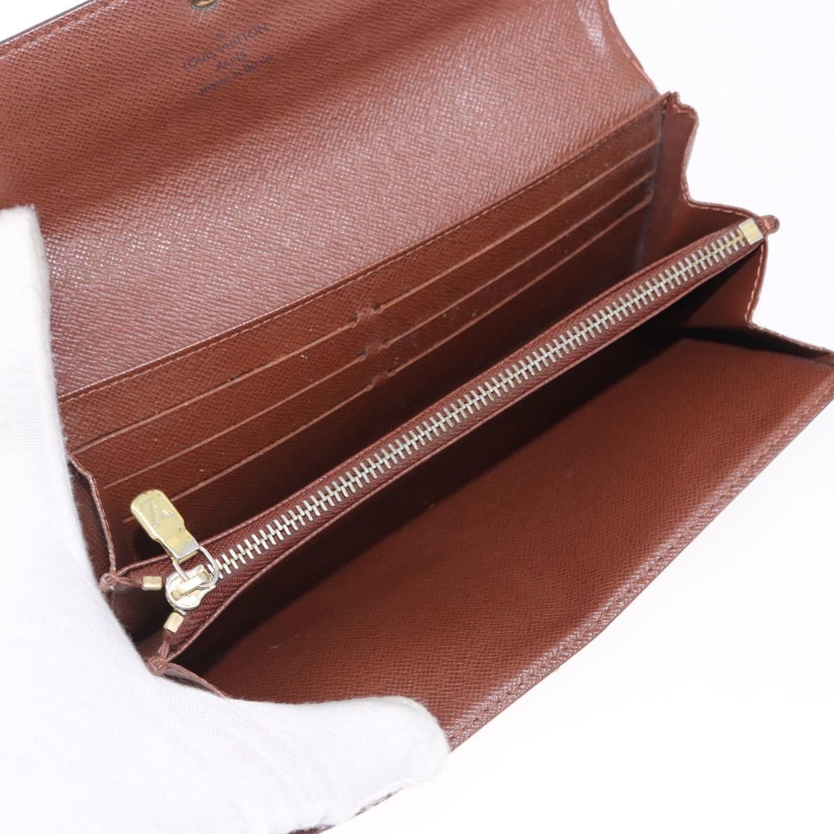 LOUIS VUITTON Monogram Portefeuille Sarah Long Wallet M61734 LV Auth 193930