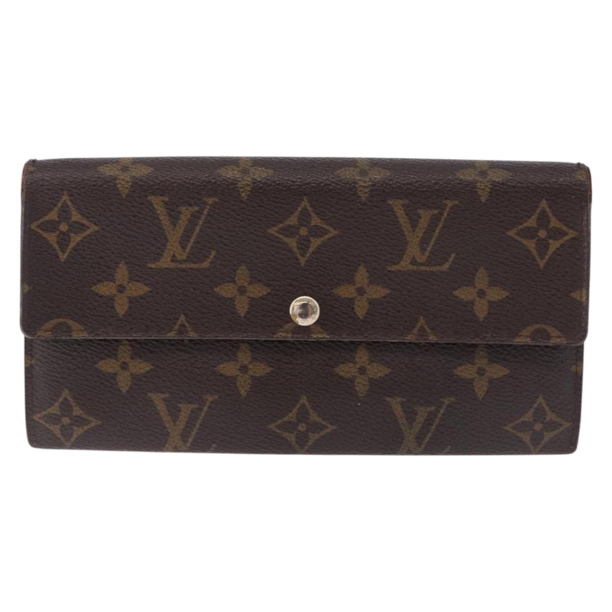 LOUIS VUITTON Monogram Portefeuille Sarah Long Wallet M61734 LV Auth 193930