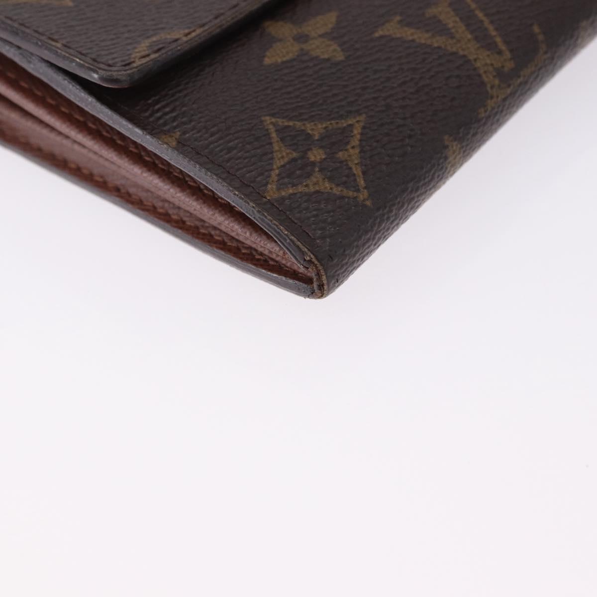 LOUIS VUITTON Monogram Portefeuille Sarah Long Wallet M61734 LV Auth 193930