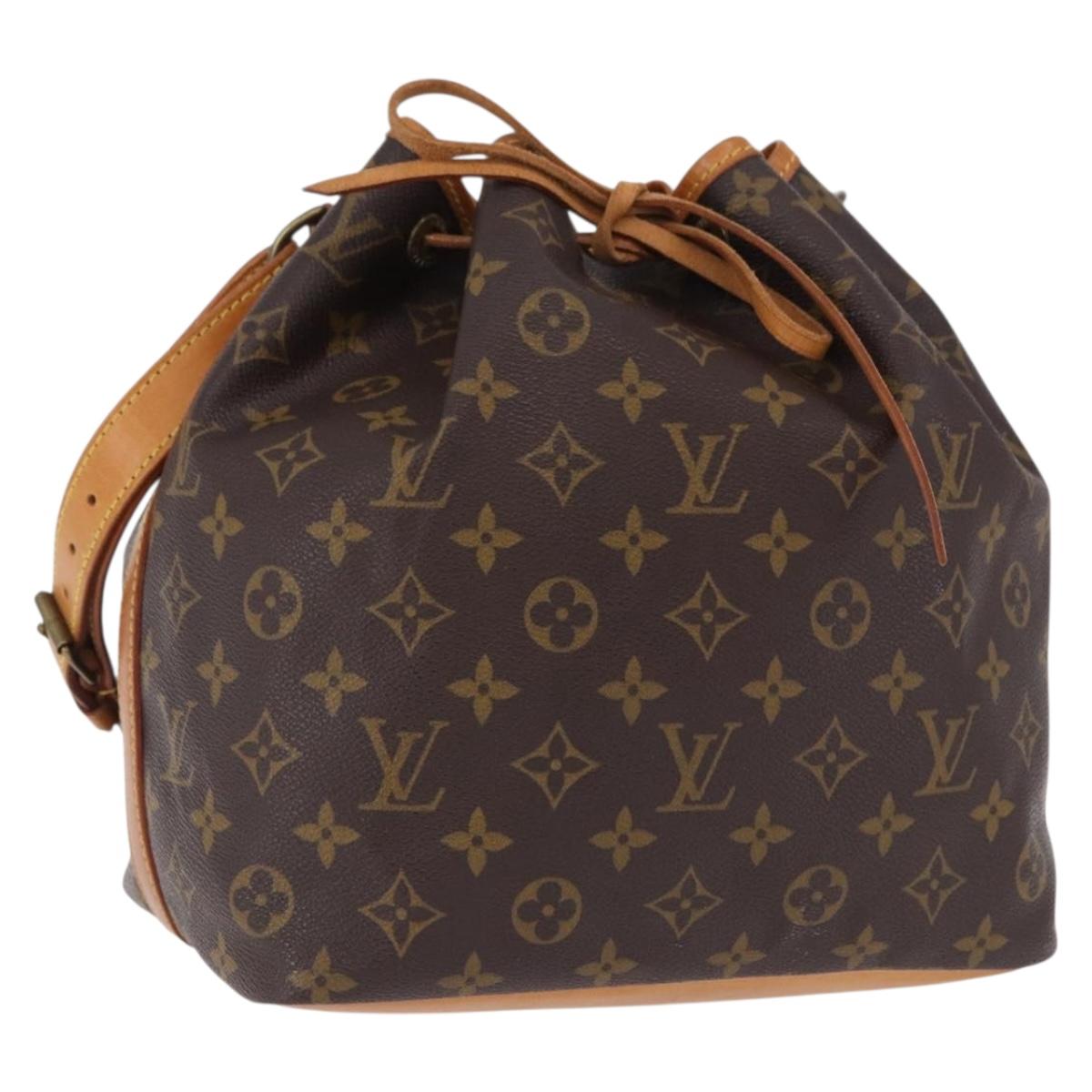 LOUIS VUITTON Monogram Petit Noe Shoulder Bag M42226 LV Auth 193953V