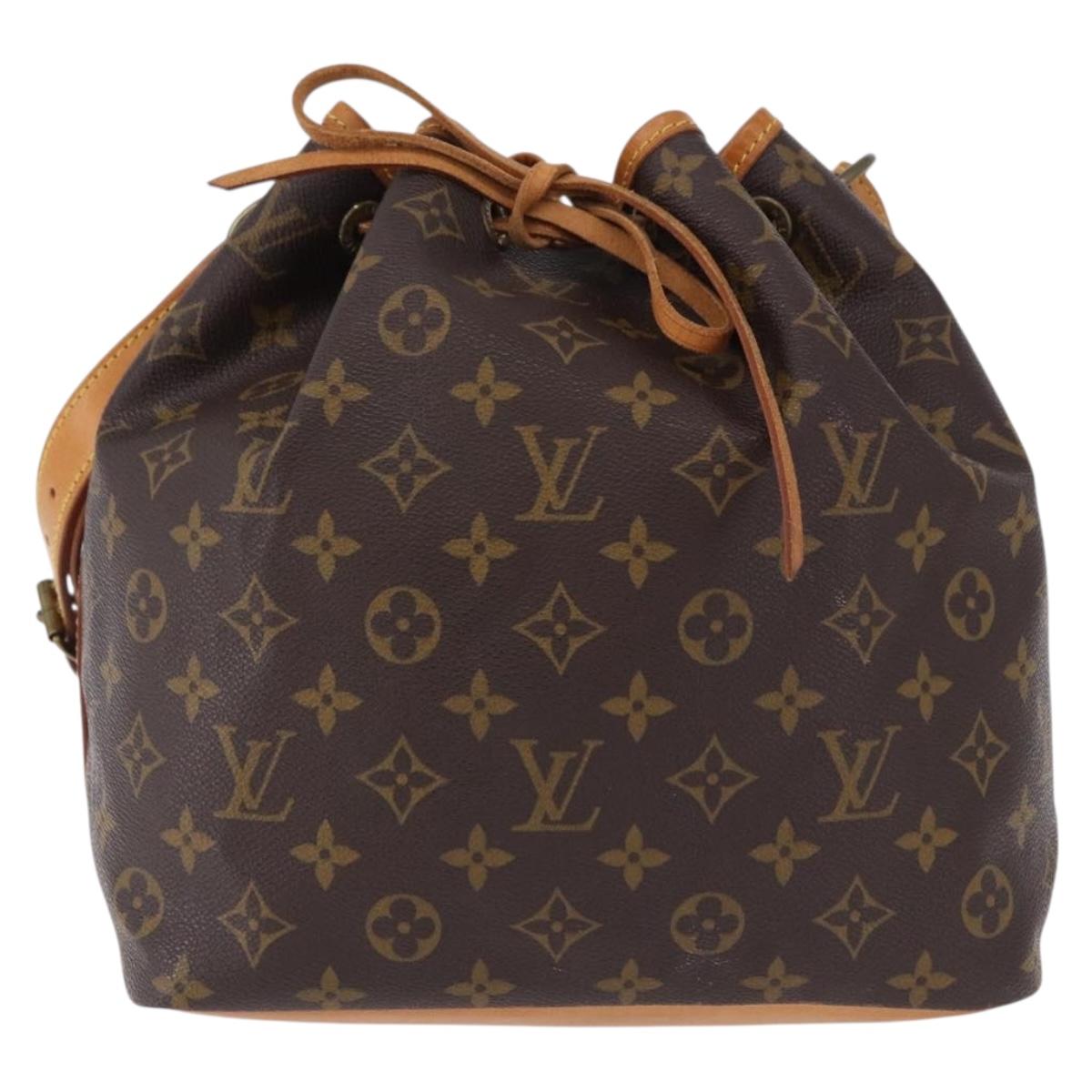 LOUIS VUITTON Monogram Petit Noe Shoulder Bag M42226 LV Auth 193953V