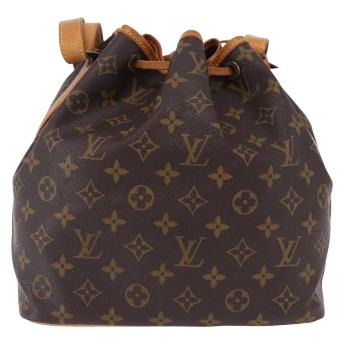 LOUIS VUITTON Monogram Petit Noe Shoulder Bag M42226 LV Auth 193953V