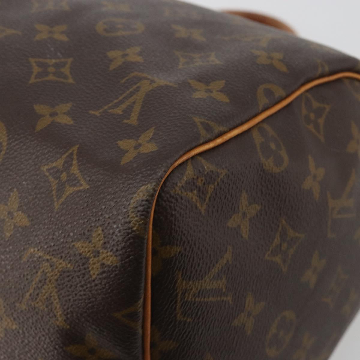 LOUIS VUITTON Monogram Speedy 30 Hand Bag M41526 LV Auth 193955