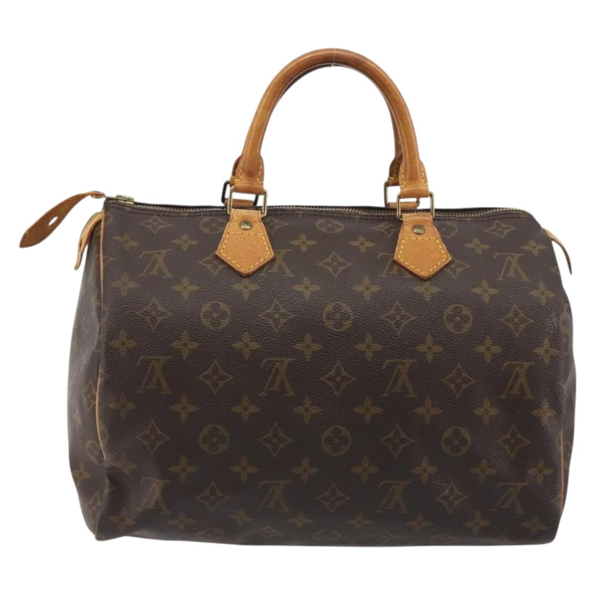 LOUIS VUITTON Monogram Speedy 30 Hand Bag M41526 LV Auth 193955