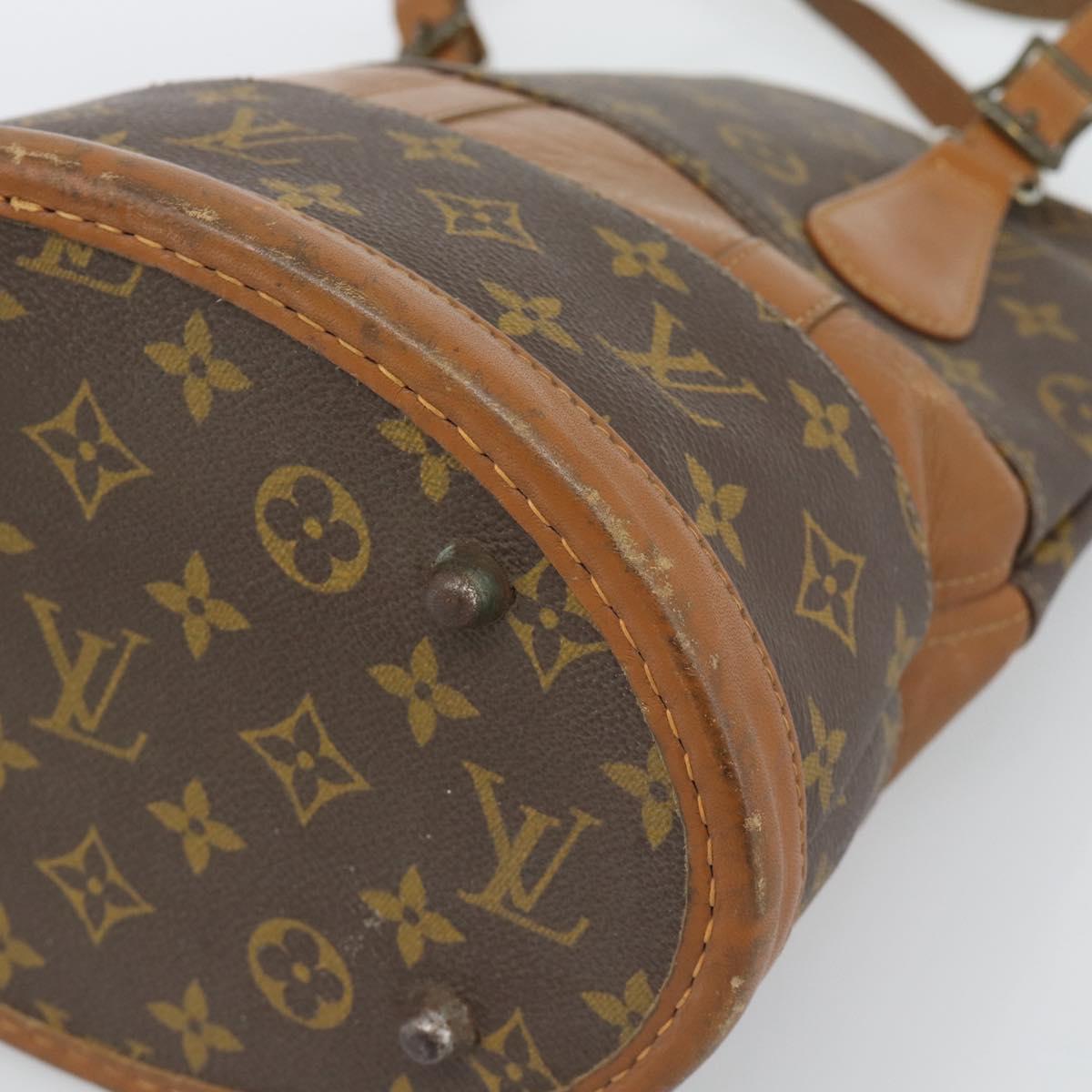 LOUIS VUITTON Monogram Bucket PM Shoulder Bag USA limited M42238 LV Auth 193964