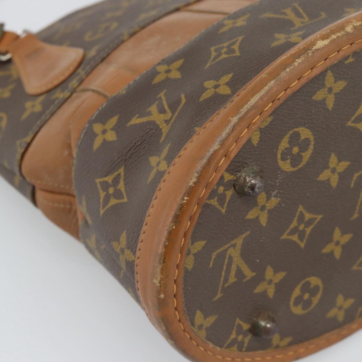 LOUIS VUITTON Monogram Bucket PM Shoulder Bag USA limited M42238 LV Auth 193964