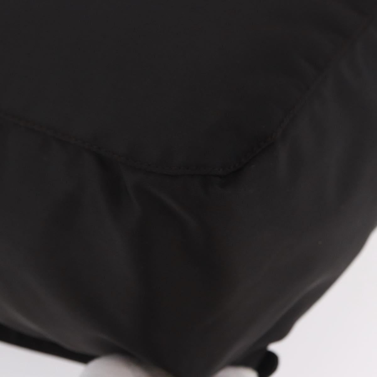 PRADA Backpack Nylon Black Silver Auth 193971