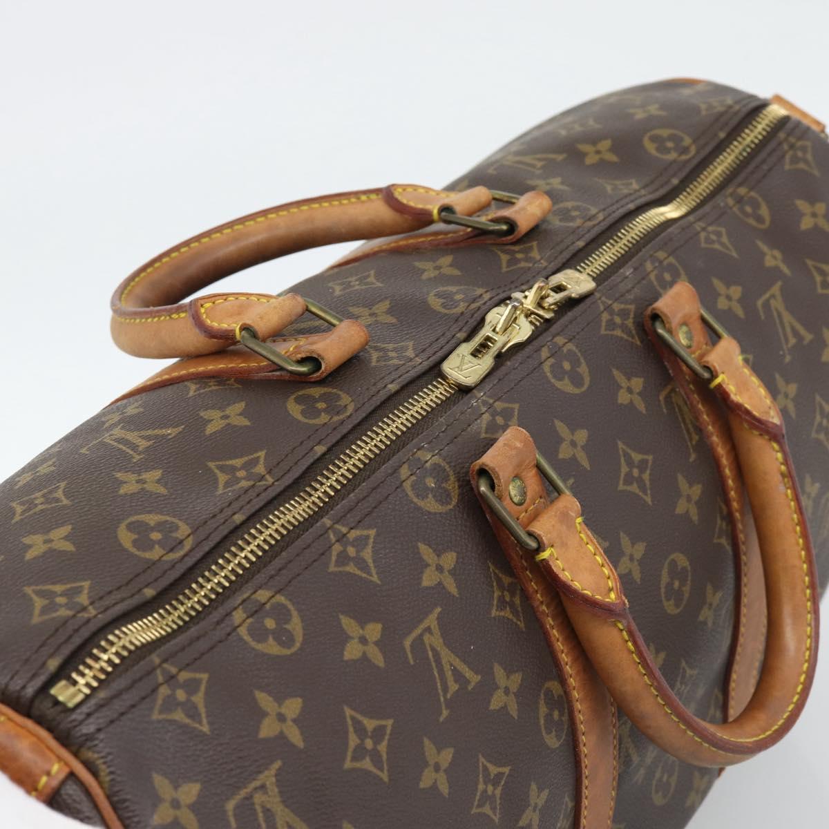 LOUIS VUITTON Monogram Keepall Bandouliere 45 Boston Bag M41418 LV Auth 193977