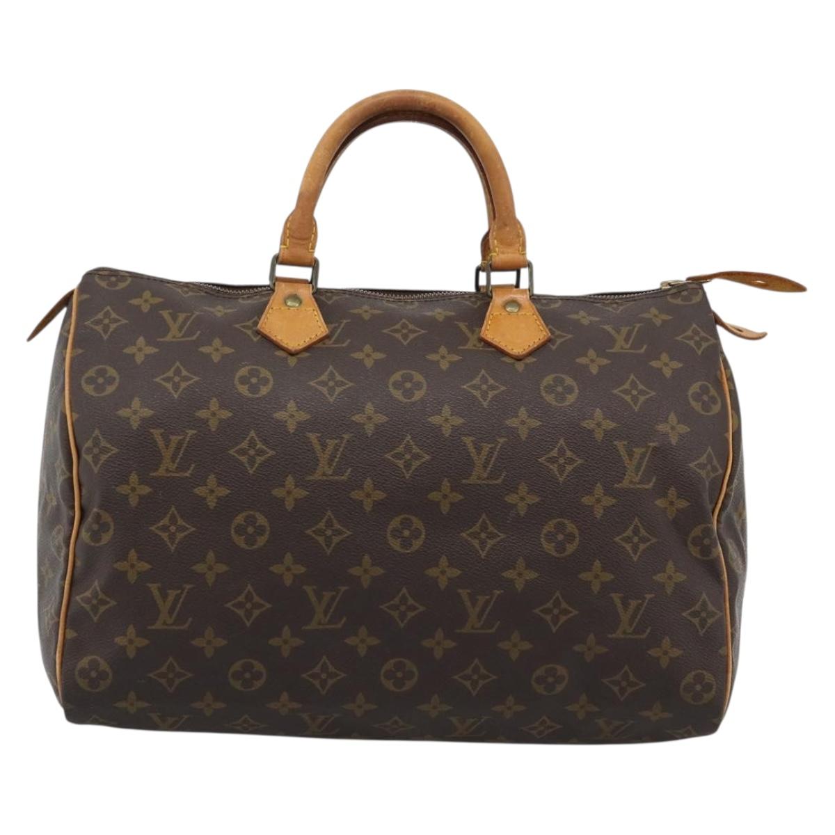 LOUIS VUITTON Monogram Speedy 35 Hand Bag M41524 LV Auth 193979A