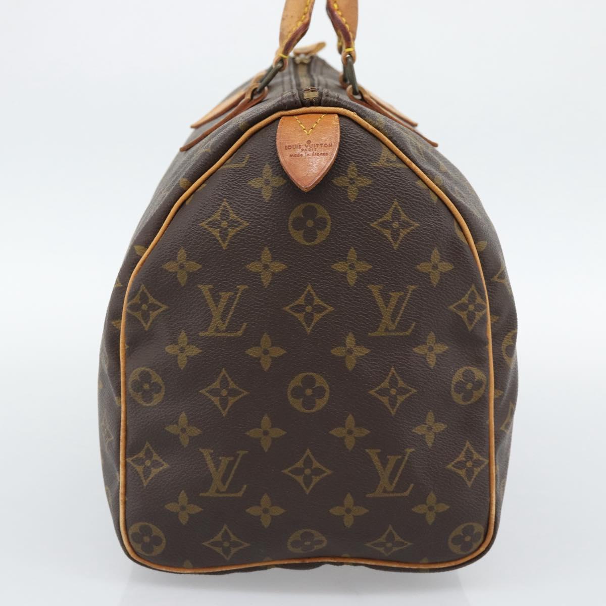 LOUIS VUITTON Monogram Speedy 35 Hand Bag M41524 LV Auth 193979A