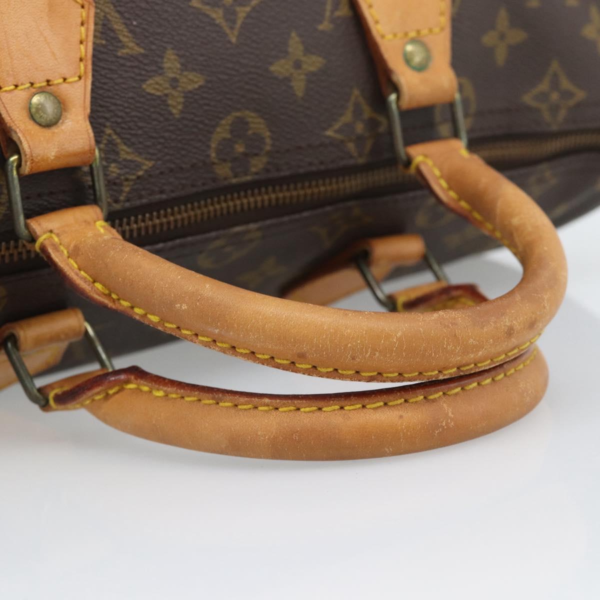 LOUIS VUITTON Monogram Speedy 35 Hand Bag M41524 LV Auth 193979A
