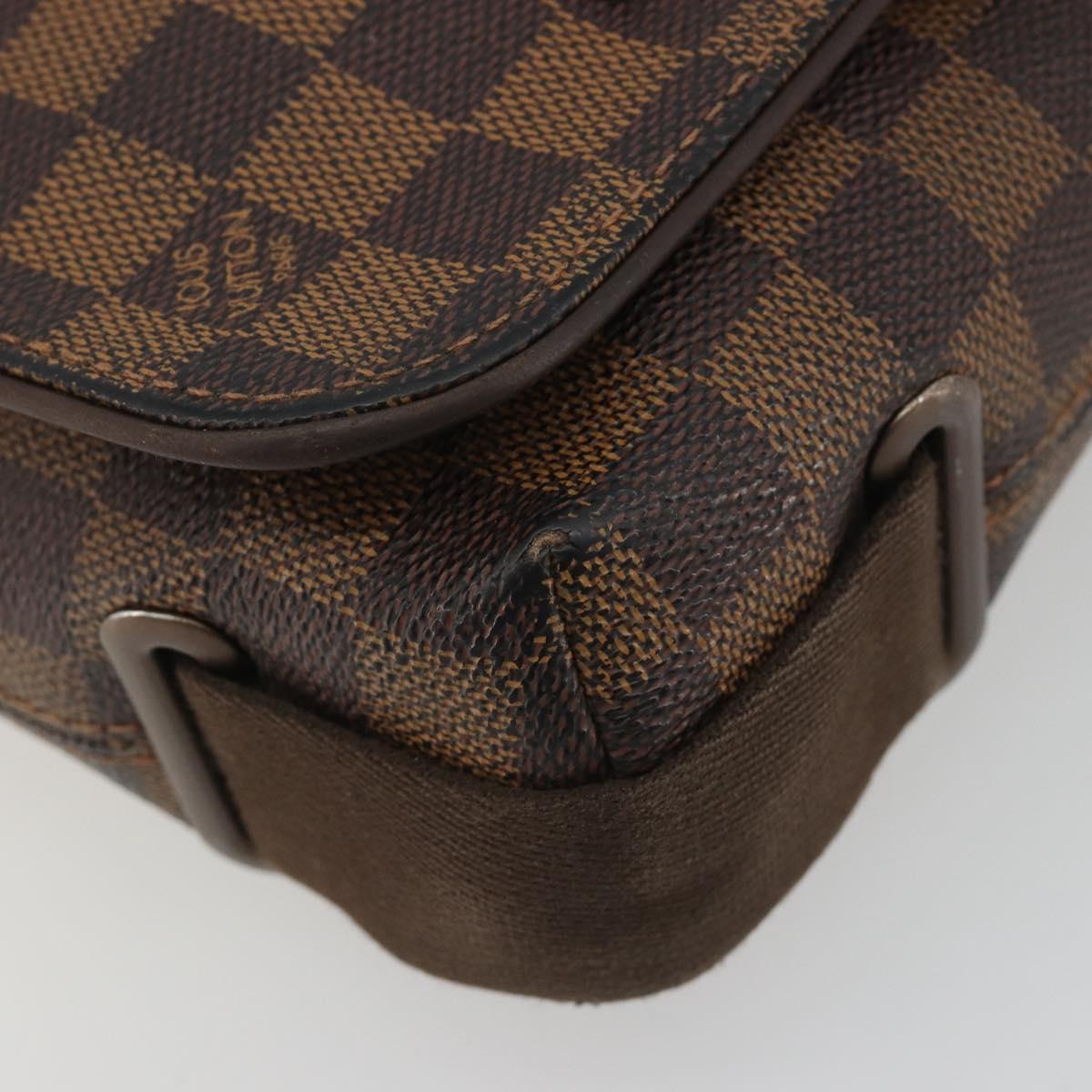 LOUIS VUITTON Damier Ebene Brooklyn PM Shoulder Bag N51210 LV Auth 193987