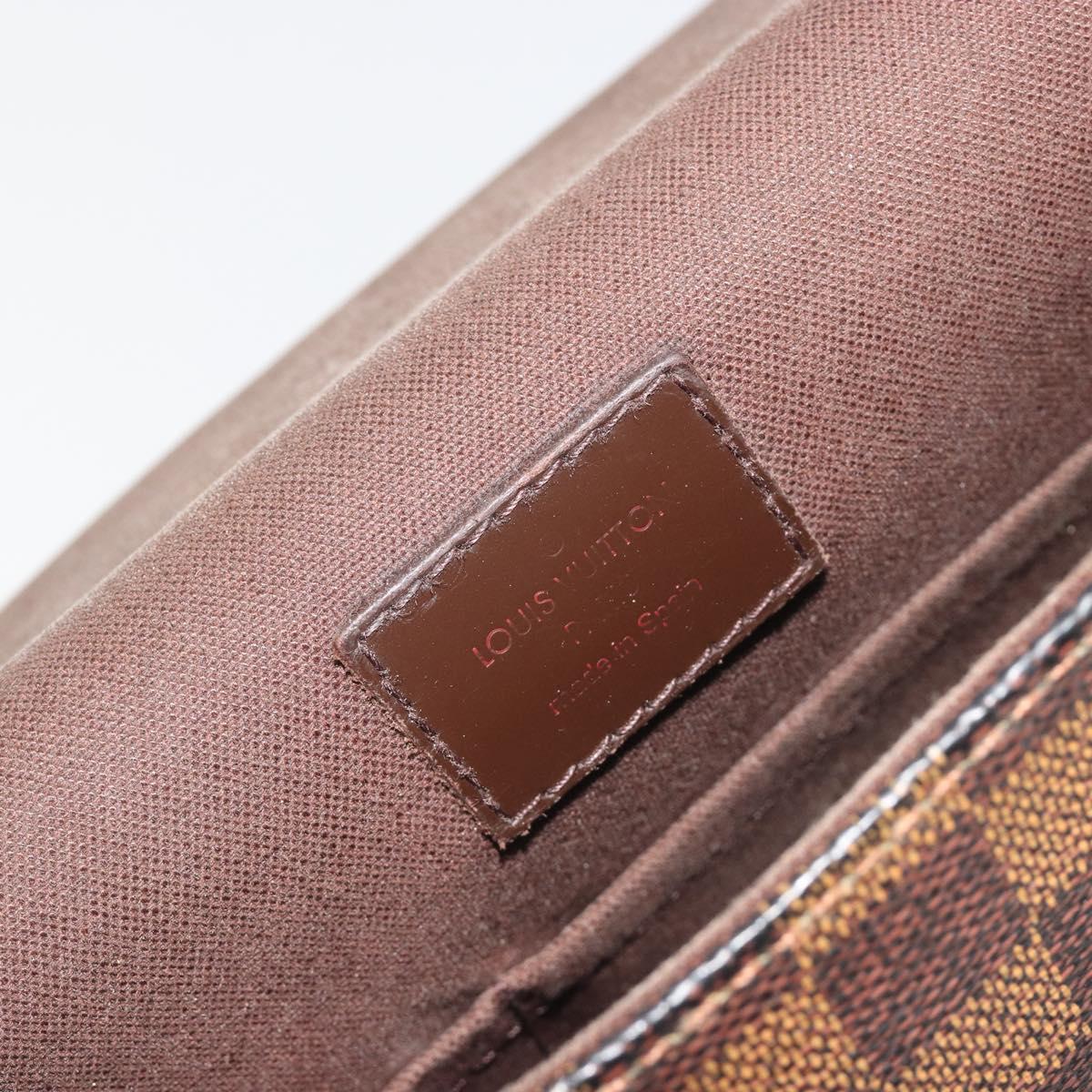 LOUIS VUITTON Damier Ebene Brooklyn PM Shoulder Bag N51210 LV Auth 193987