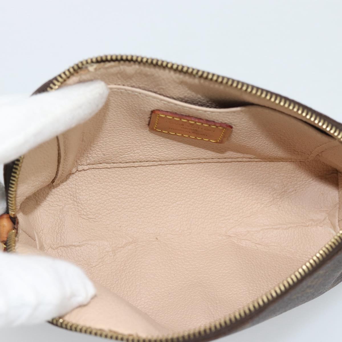 LOUIS VUITTON Monogram Pochette Cosmetic PM Pouch M43998 LV Auth 193991A