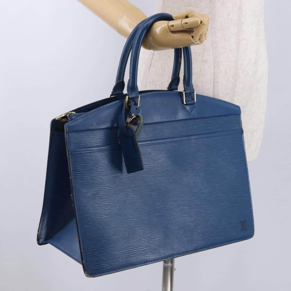 LOUIS VUITTON Epi Riviera Hand Bag Blue M48185 LV Auth 194016