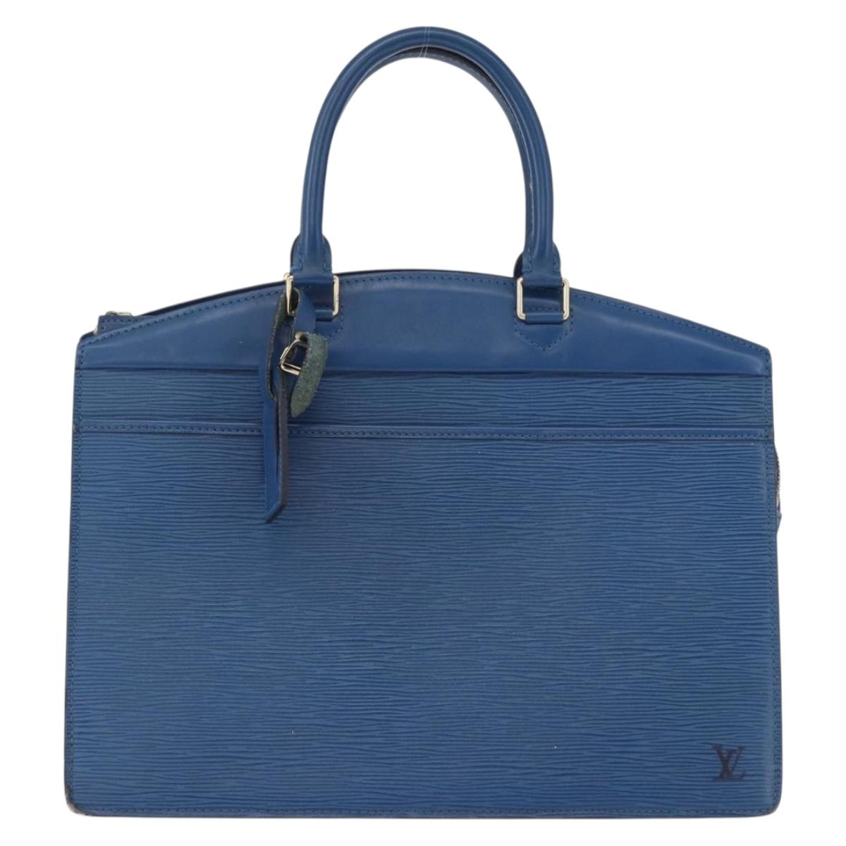 LOUIS VUITTON Epi Riviera Hand Bag Blue M48185 LV Auth 194016