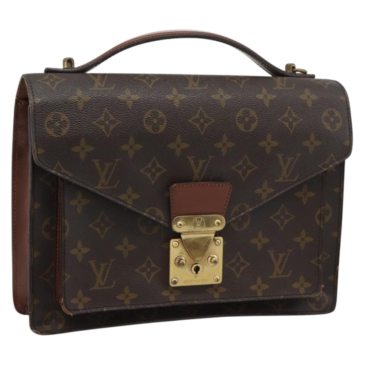 LOUIS VUITTON Monogram Monceau 28 Hand Bag M51185 LV Auth 194022
