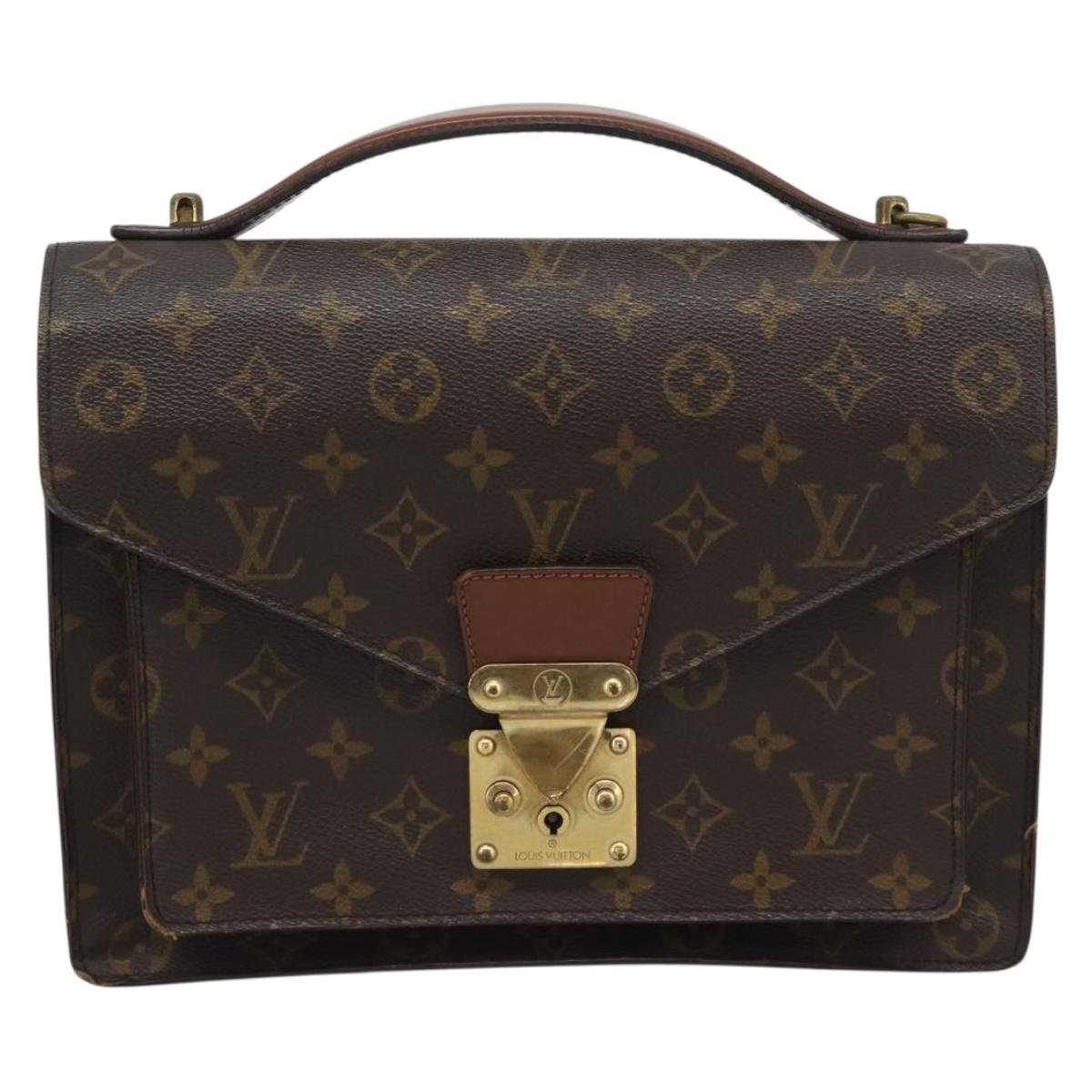 LOUIS VUITTON Monogram Monceau 28 Hand Bag M51185 LV Auth 194022