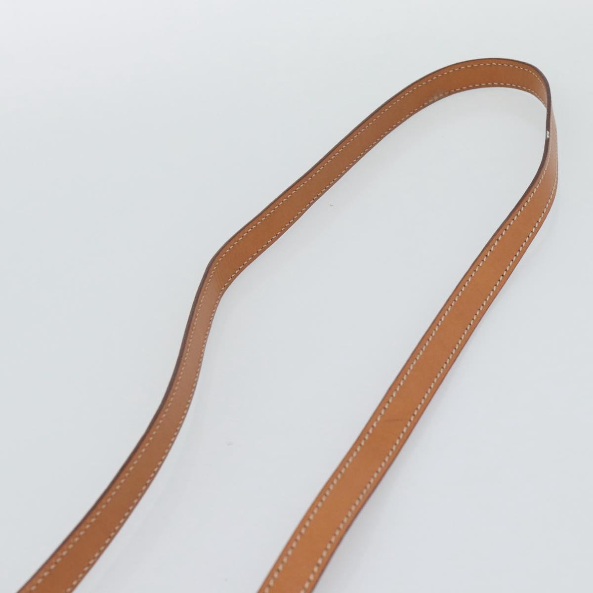 CELINE Macadam Canvas Hand Bag PVC Leather 2way Brown Gold Auth 194025V