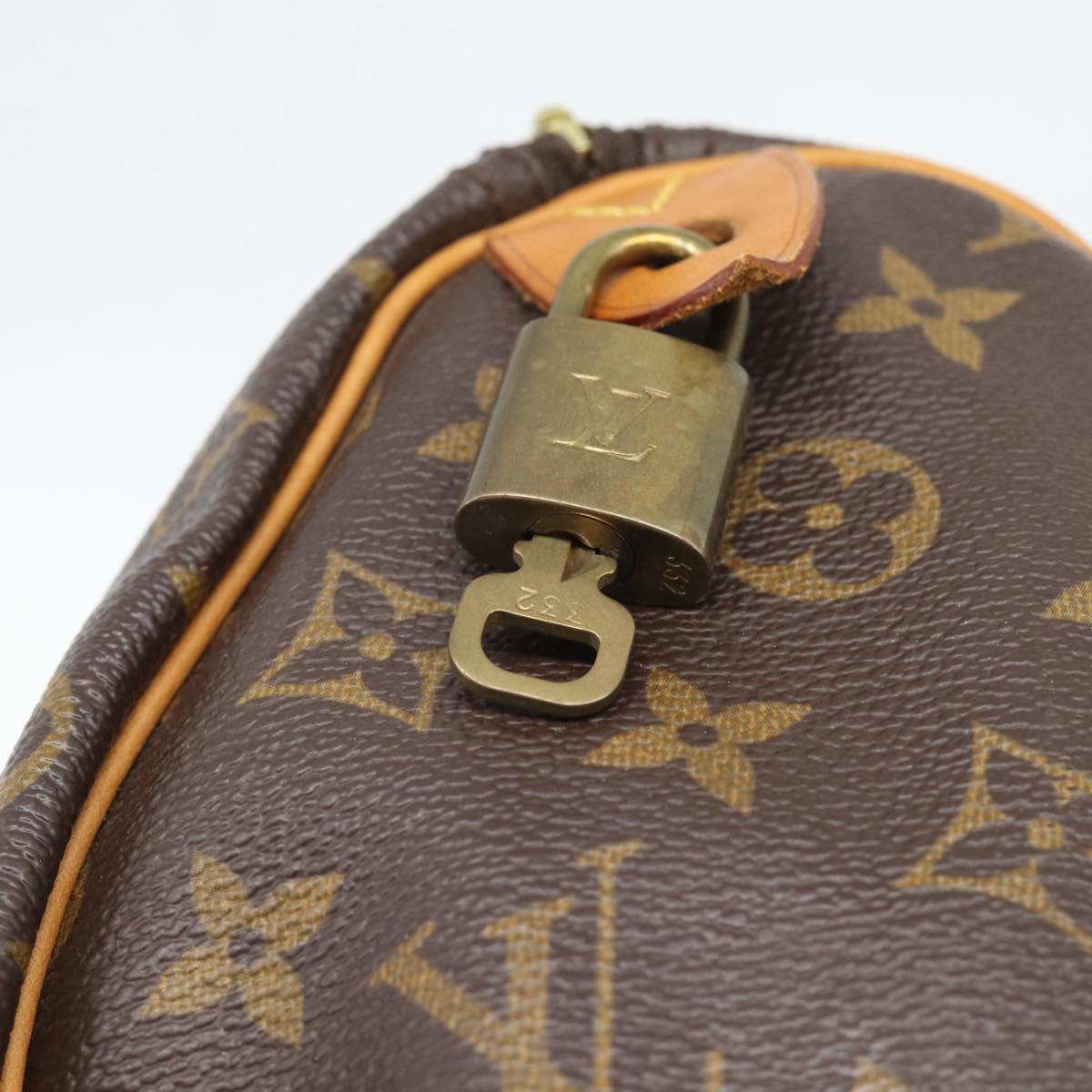 LOUIS VUITTON Monogram Speedy 35 Hand Bag M41524 LV Auth 194030V