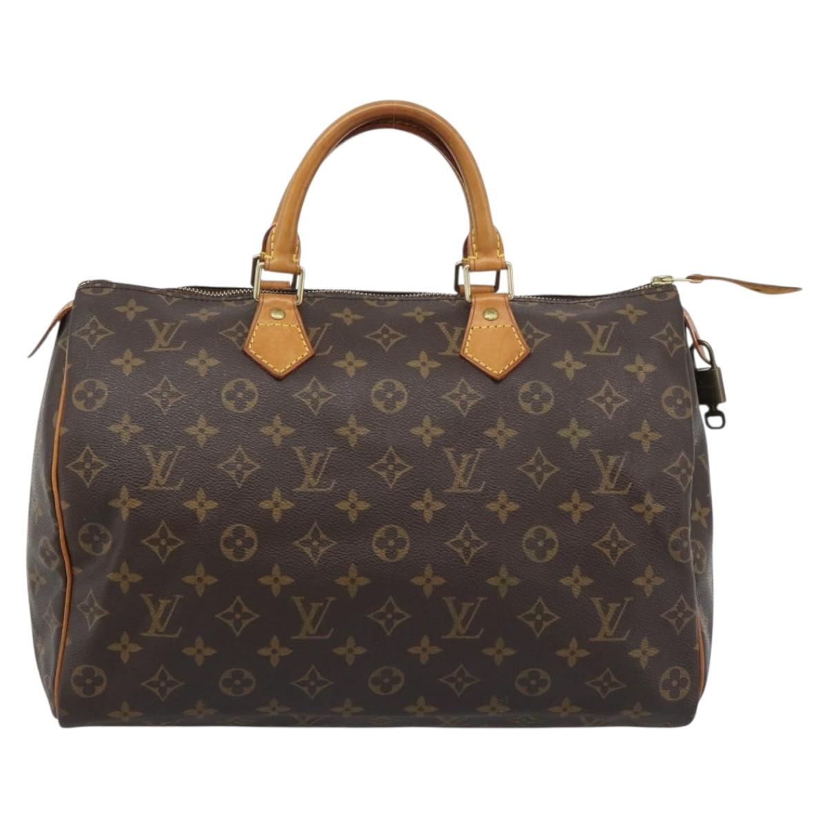 LOUIS VUITTON Monogram Speedy 35 Hand Bag M41524 LV Auth 194030V