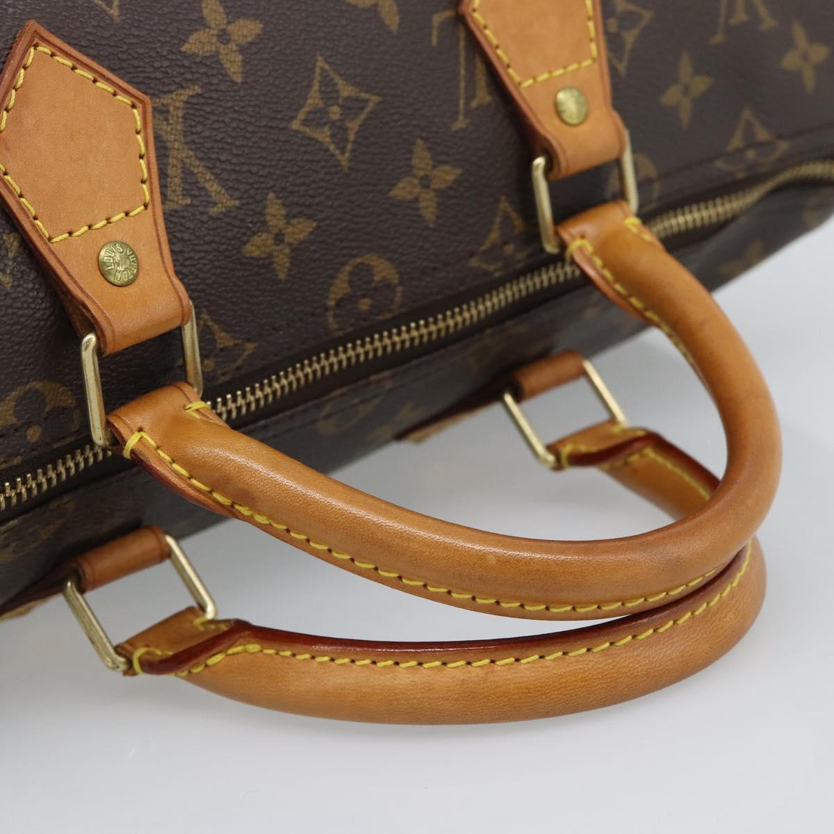 LOUIS VUITTON Monogram Speedy 35 Hand Bag M41524 LV Auth 194030V